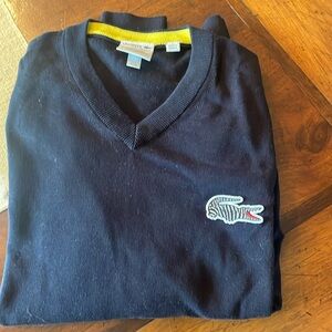 Lacoste with National Geographic v neck sweater